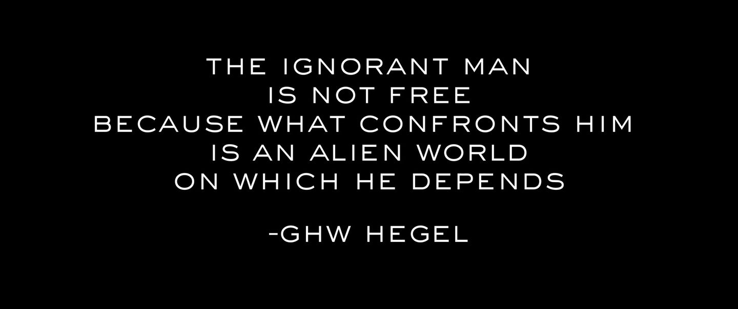 Closing card · Hegel